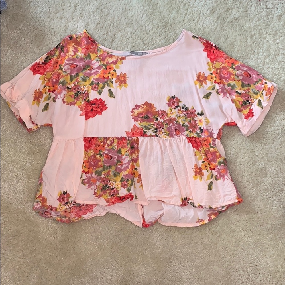 Flowy floral summer top